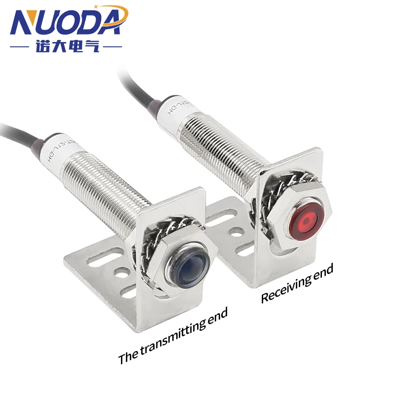 NUODA M12 Laser Beam Diffuse Reflection Photoelectric Sensor Switch Detective Distance 20M PNP NO NPN NC