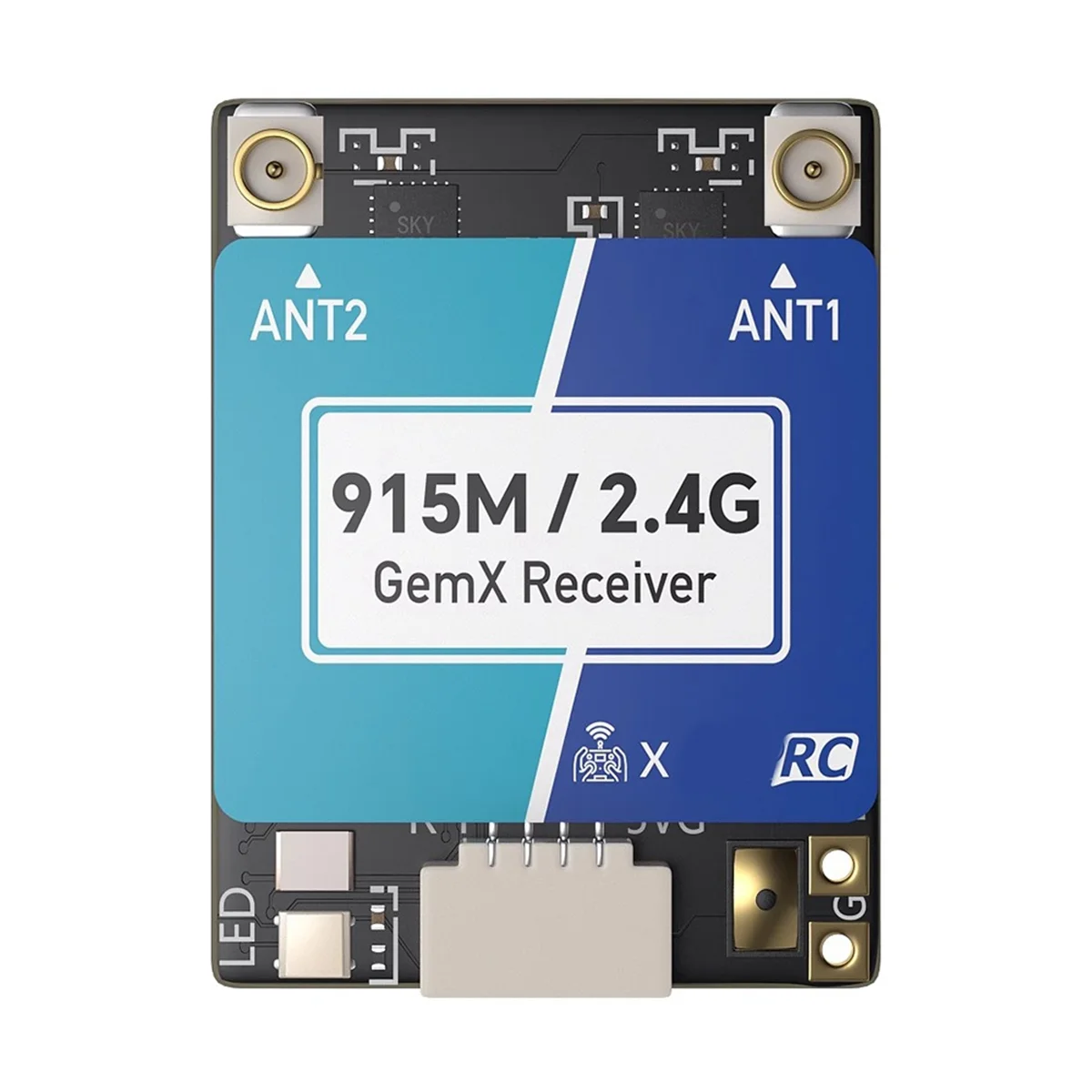 ABAN For ELRS 915M/2.4Ghz GemX Gemini RX Dual Frequency Receiver for FPV RC Drone