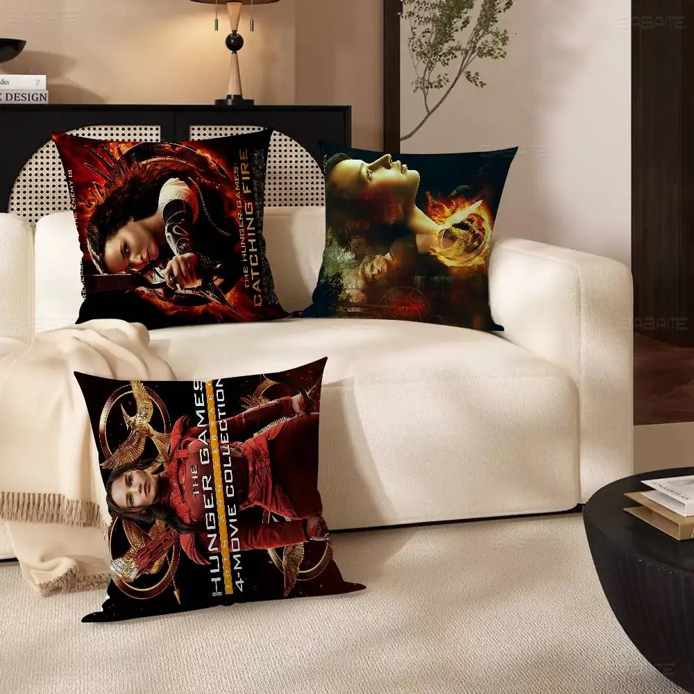 فيلم لعبة الجوع 45*45 سنتيمتر غطاء الوسادة وسادة غطاء ديكور المخدة المنزل المخدة لوسادة الأريكة #1
