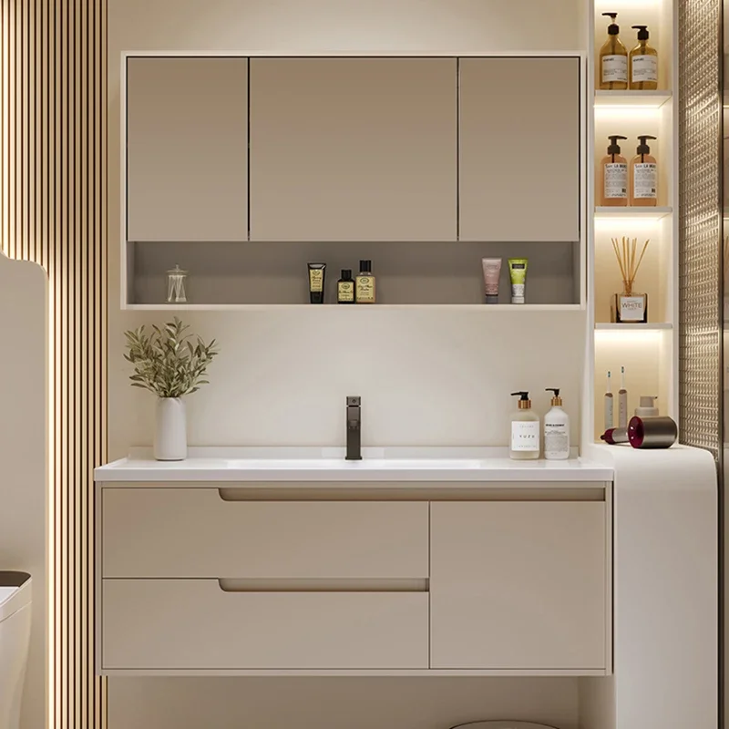 

Modern Drawers Bathroom Cabinet Organizer Door Wall Mounted Bathroom Cabinet Space Saver Luxury Bad Schrank Home Furniture