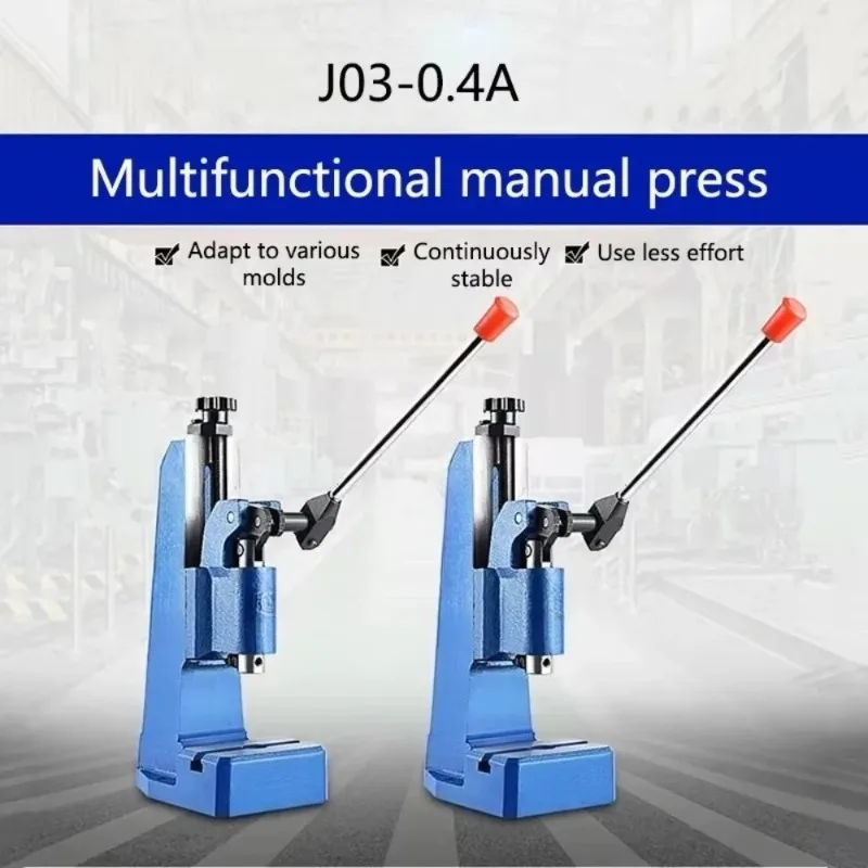 Mini Bench Precision Manual Press Machine Hand Punch Press Hand Crank Press For Stamping Riveting Pressing Durable Compact