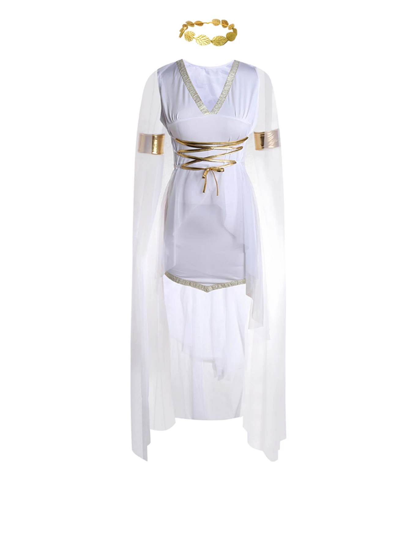 Greece Goddess Cosplay Ancient Roman Medieval Carnival Halloween Costume Stage Costume for Women Men Kids Party Masquerade - view 2