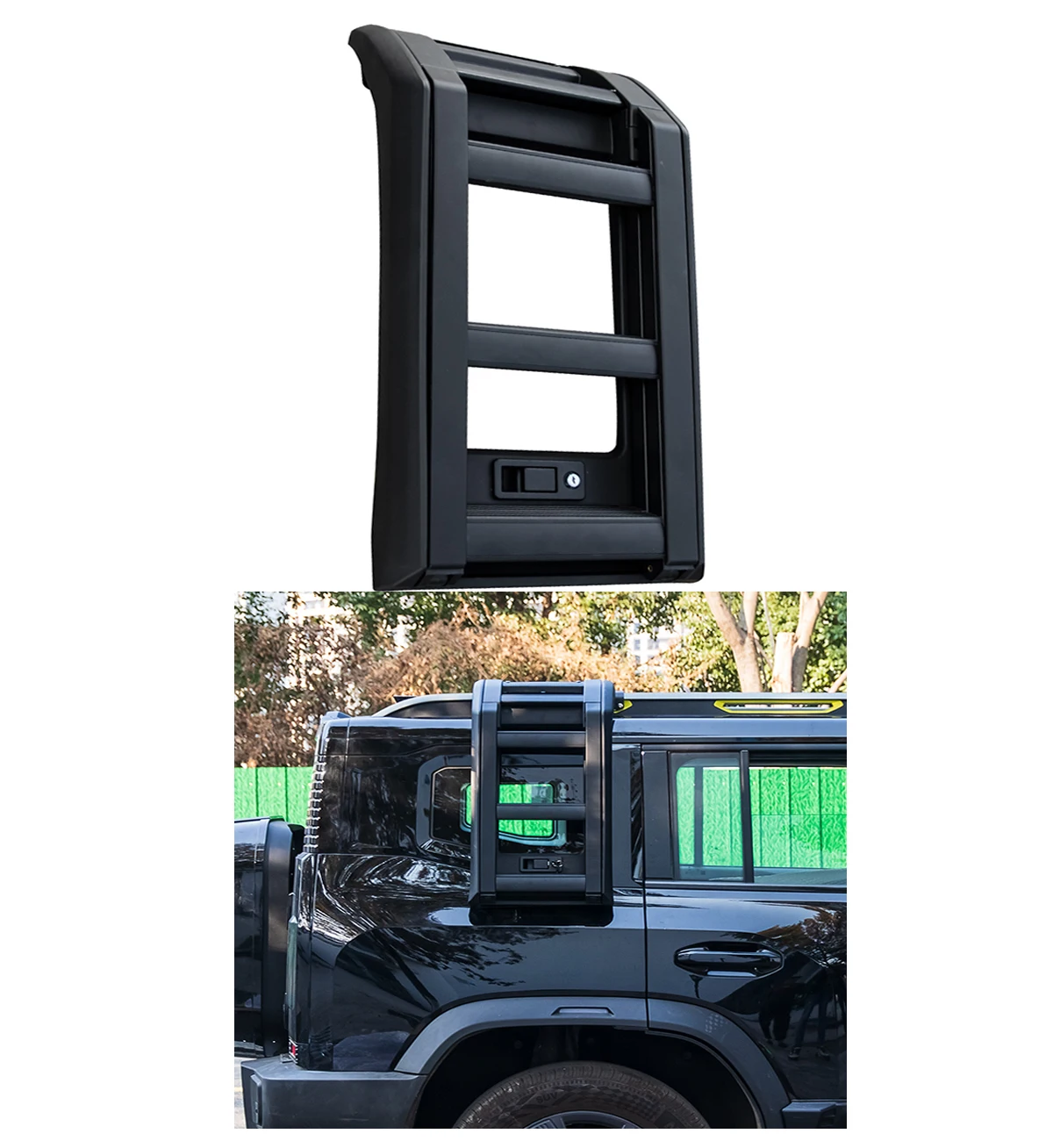 

Offroad Accessories Universal Fixed Protection Roof Car Ladder Car Side Ladder For Jetour Traveller T2 Part