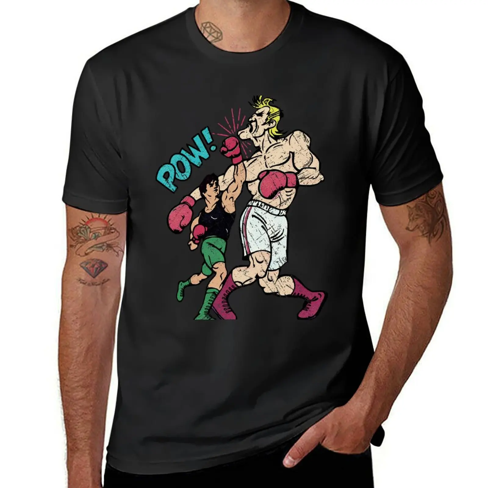 

Punch-Out Vintage Poster V01 T-Shirt oversizeds hippie clothes new edition summer tops mens t shirts