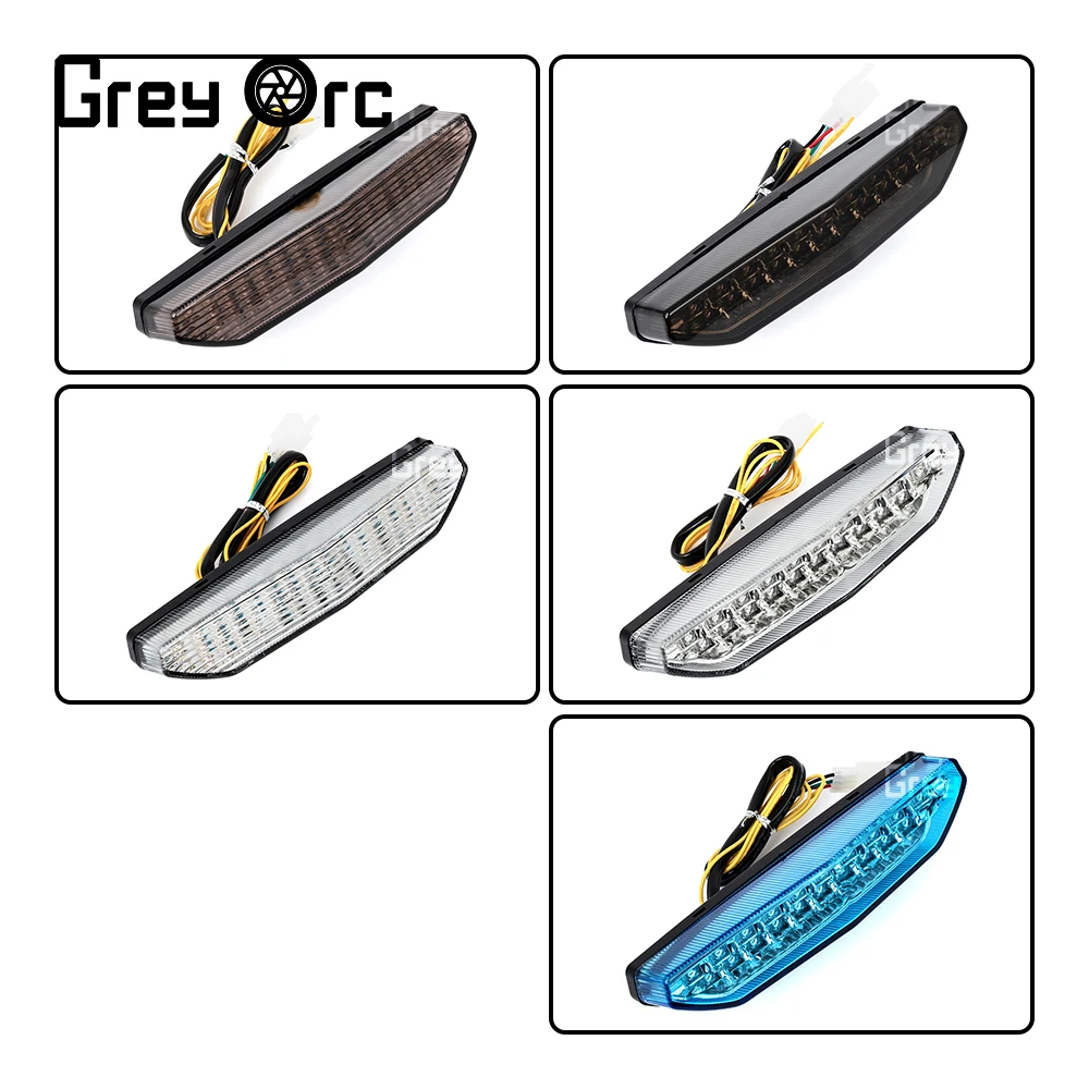 دراجة نارية الخلفية الذيل ضوء الفرامل بدوره إشارات المتكاملة مصباح ليد لكاواساكي ZX-6R 2007-2008 ZG-14 CONCOURS ZRX-1200 DAGE