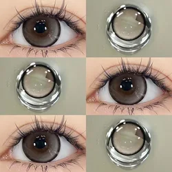 Mill Creek Color Contact LensesPurple Colored Lenses Big Diameter Blue Color Contact Lenses for Eyes Pupils With Myopia 0~8.00