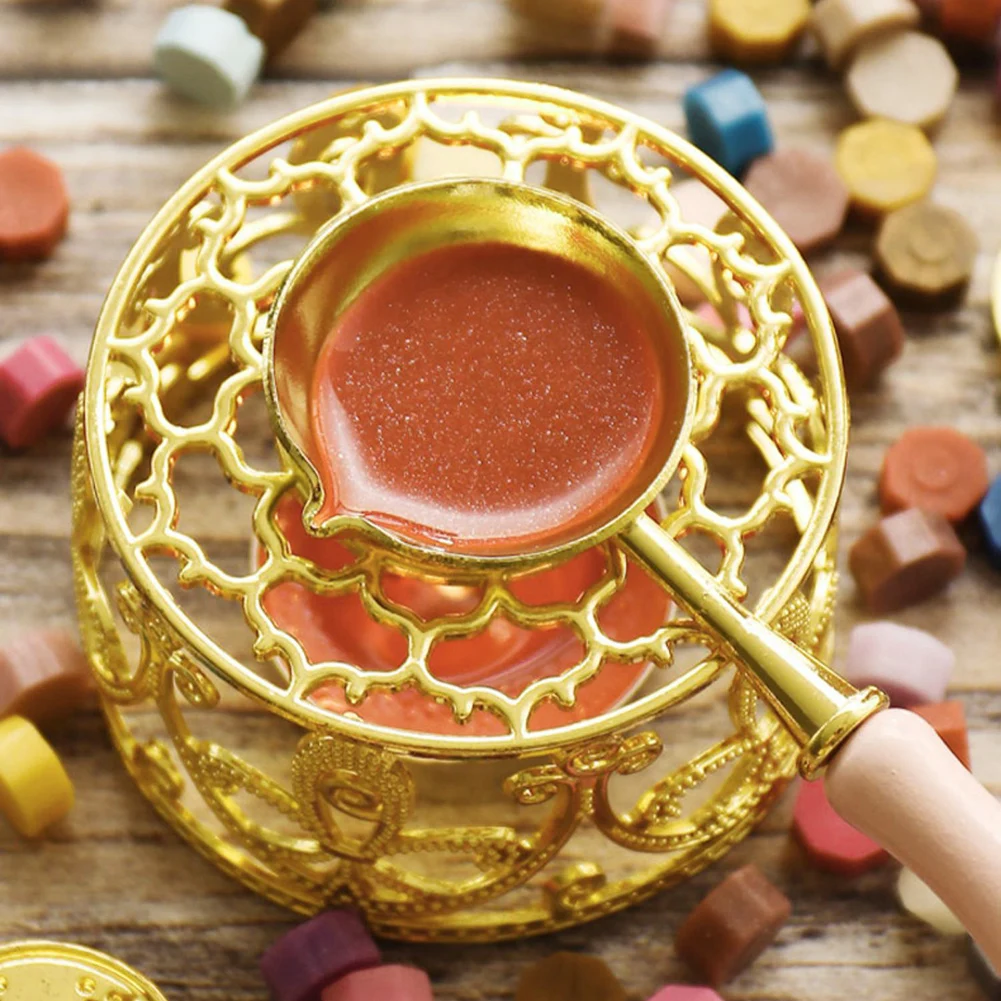 جوفاء فرن صهر الرف DIY بها بنفسك الحرفية فرن شمعة حامل الرجعية النار الطلاء الزخرفية هدية ل المغلفات بطاقة لسكرابوكينغ