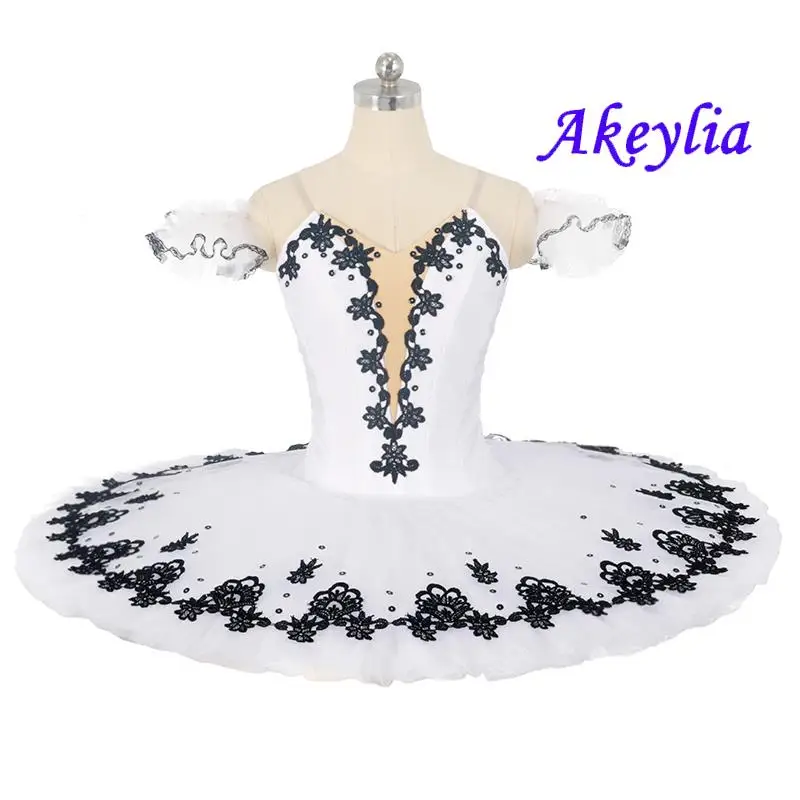 

Akeylia White black Adult Professional Ballet Tutu Nutcracker Ballerina Red Pancake Performance Tutu pancake for girls 11 layer