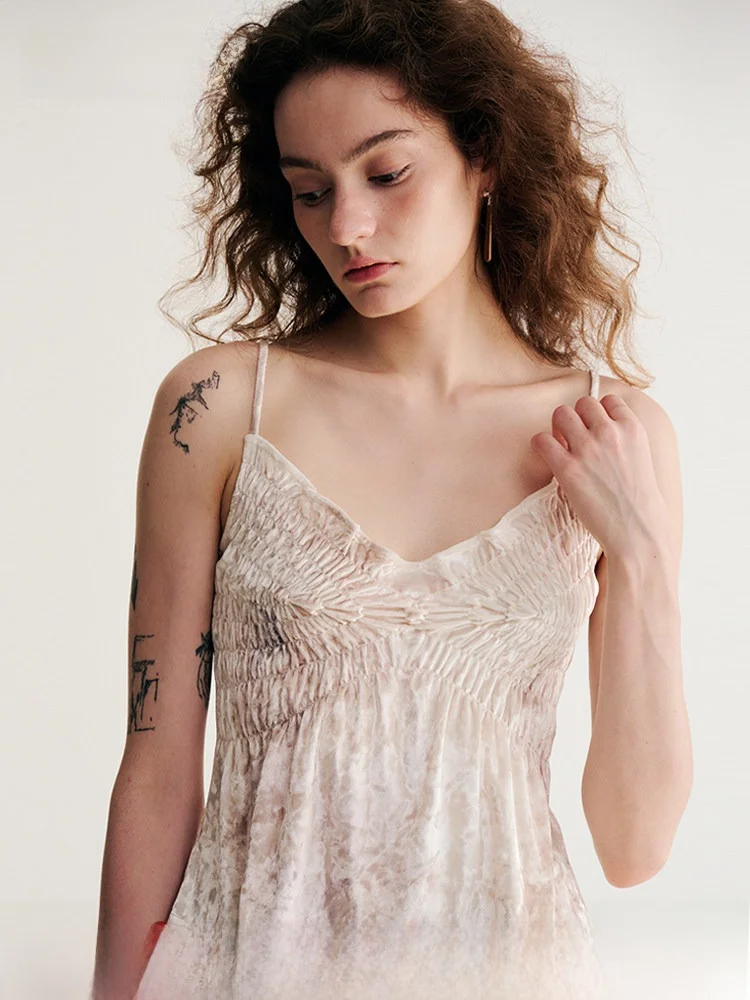 

Оригинальный укороченный топ Hamere с принтом, из бархата, с ручной плиссировкой, утягивающий, без бретелек, из смеси полиэстера и спандекса, короткий, L...