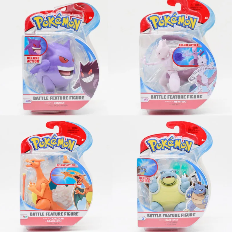 

Anime Pokemon Action Figures WCT Battle Figure Mewtwo Gengar Pikachu Munchlax Model Toy Collection Ornament Children Gifts