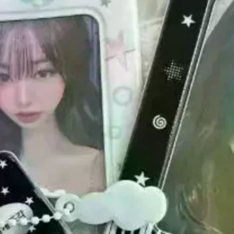 Deck with keychain, heart-shaped photo booth, idol photo booth, cute celebrity music, dolphin design bag decoration