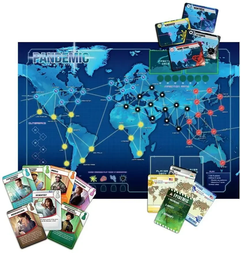 Games Pandemic Board Game ‐ English Edition, Multi/colored