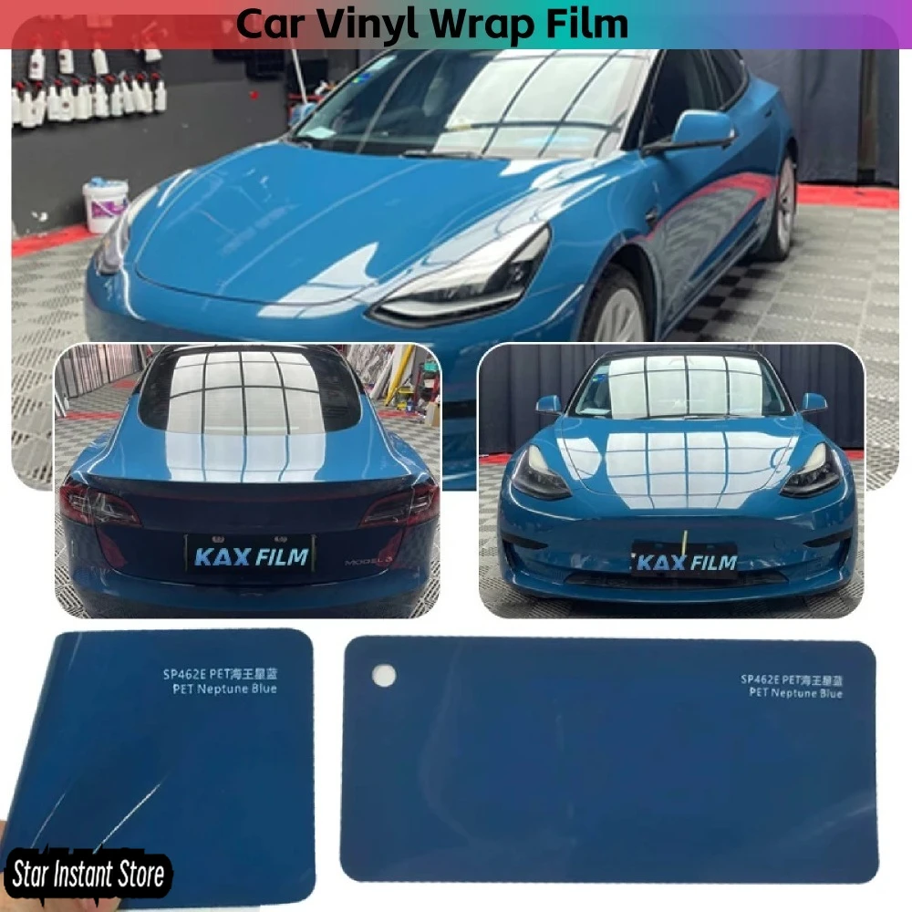 

Like Paint/PET Neptune Blue Car Color Change Changing Paint Protection Films Anti-Scratch UV Stickers Decals Car Wrapping