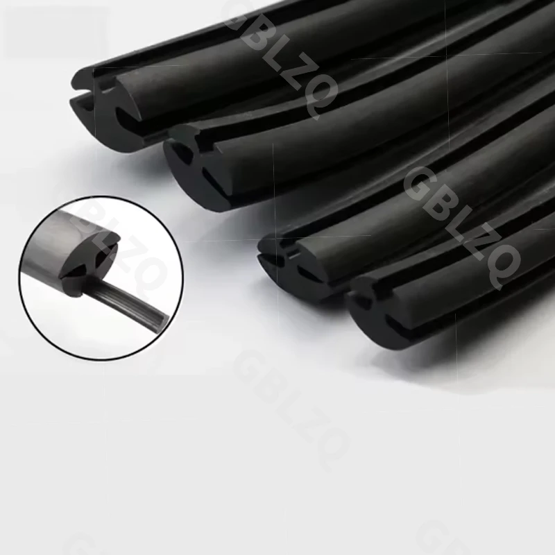 For Rubber Strip For Glass Of  Window  Three-Port Caulking Weatherstrip Agricultural Vehicle Shed Machinery Cabinet