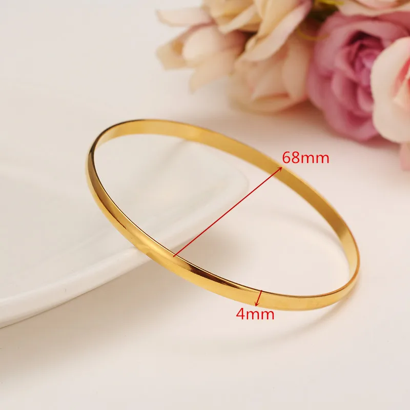 24K gold plated  Bangles Ethiopian Africa Fashion Gold Color Bangles For Women African Bride Wedding Bracelet Jewelry Gifts