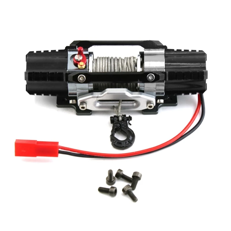 Dual Motor Metal Simulated Winch For 1/8 1/10 RC Crawler Car Axial SCX10 TRAXXAS TRX4 RC4WD D90 KM2 Upgrade Parts