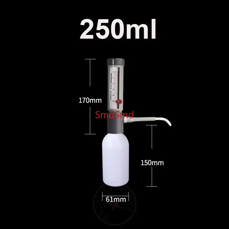 Laboratory Quantitative Liquid Adding Device 250ml/500ml/1000ml Adjustable Quantitative Liquid Bottle Liquid Feeder Sampler Disp