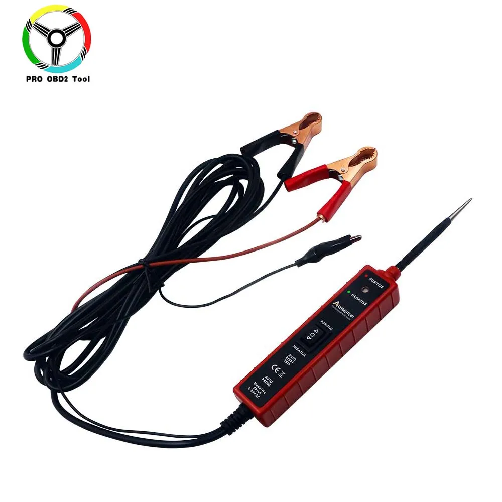 Aermotor EM285 Automotive Electric Circuit Tester Car Electrical System Tester 6-24V DC Automotive Multi-function Drive Test Pen