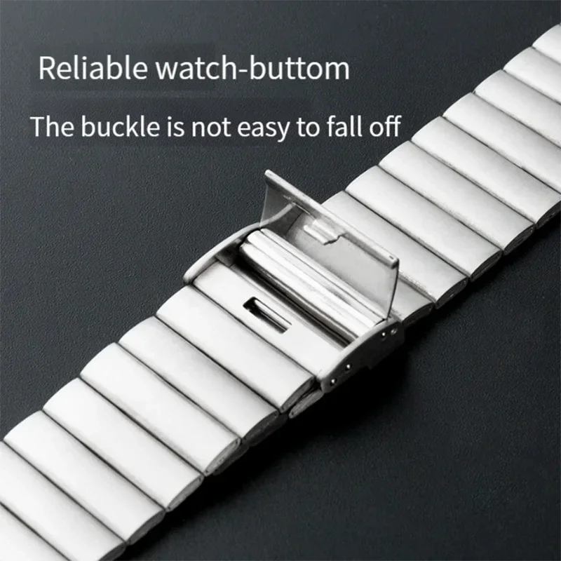 Stainless Steel Strap For Apple Watch Band 7 6 5 SE 8 9 Ultra  Metal correa Bracelet belt iwatch series 45mm 41mm 40mm 44mm 49mm