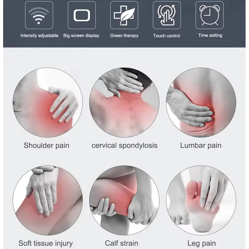 Mesin Terapi Ultrasonik untuk Menghilangkan Rasa Sakit Sendi Otot Pijat Tanpa Obat Ultrasound 1MHz Perangkat Fisioterapi Tampilan Layar TT