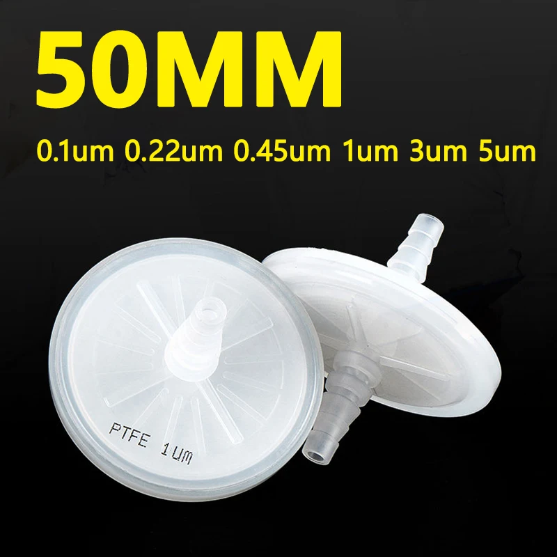 1 piece 50mm sterile water blocking filter butterfly hydrophobic filter PTFE filter membrane
