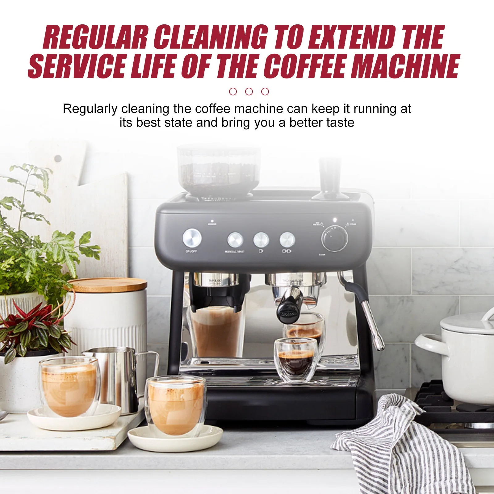 Coffee Machine Cleaning Tablet Effervescent Tablet Descaling Agent Stains Remover Cleaner Household Machine Cleaning Products