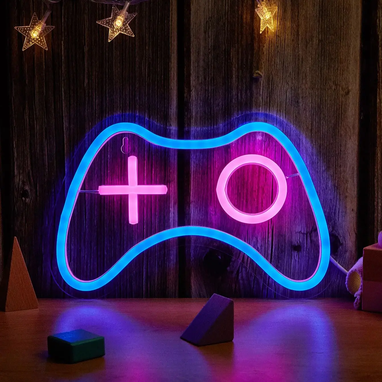 

Светодиодный неоновый светильник Chi-buy в виде игрового контроллера, питание от USB, неоновая вывеска, ночник, подходит для спальни, свадьбы, игровой комнаты, в подарок.