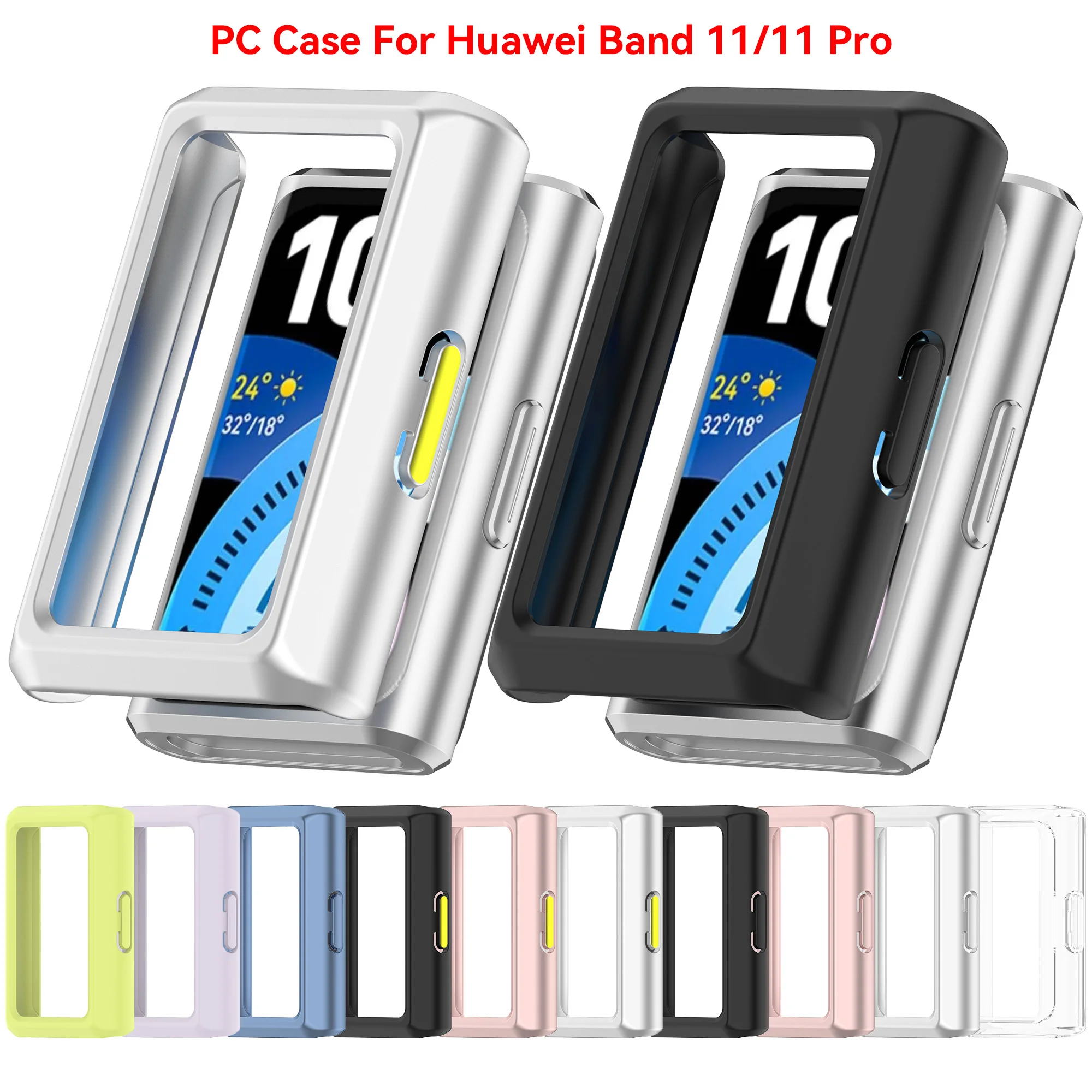 Protector Case For Huawei Band 11 Pro Hard Protective Screen Shell Cases Bumper Accessories Hollow PC Cover For Huawei Band 11