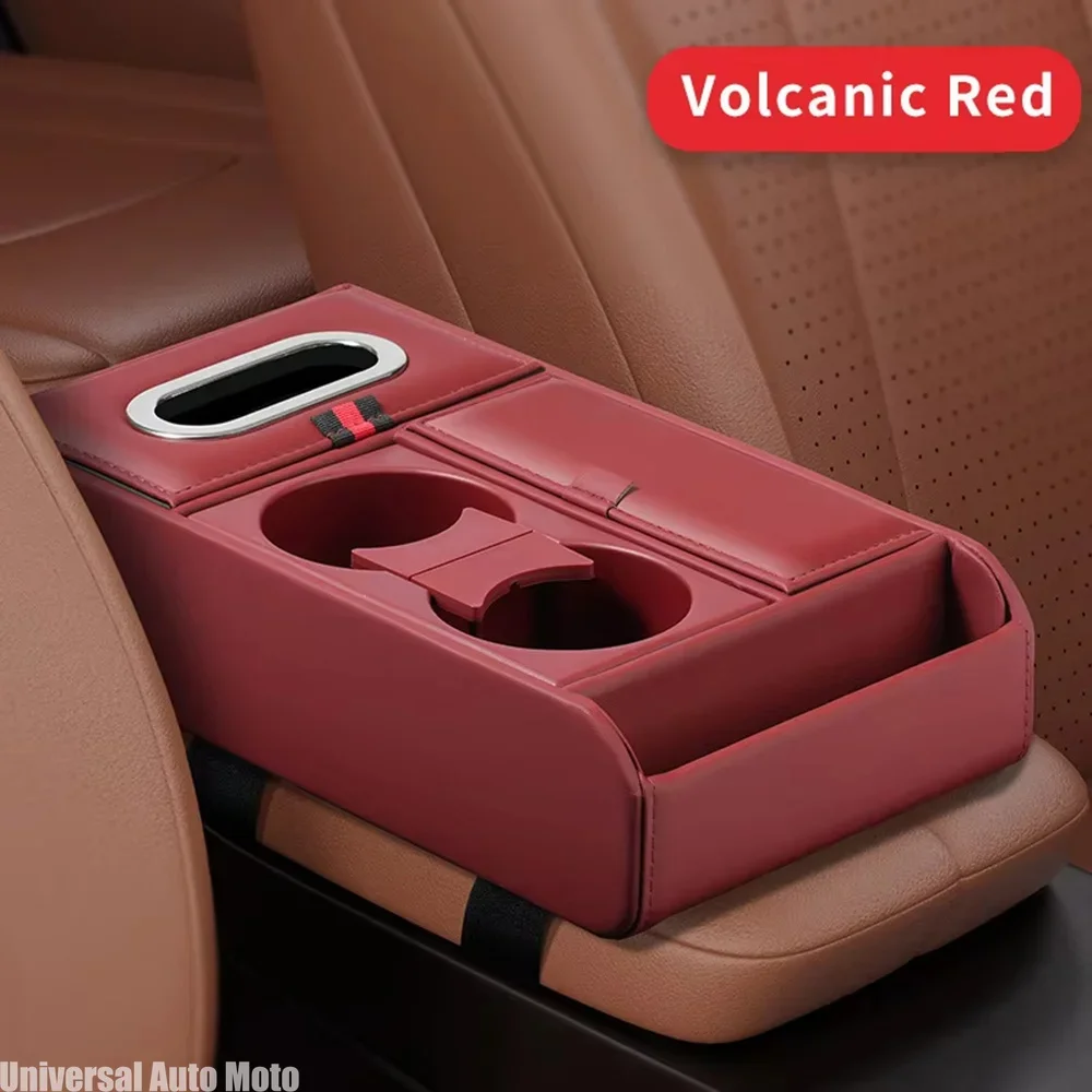 Car Armrest Storage Box Heightening Pad Tissue Box Water Cup Holder Multifunctional Car Storage Box Console Armrest Pad