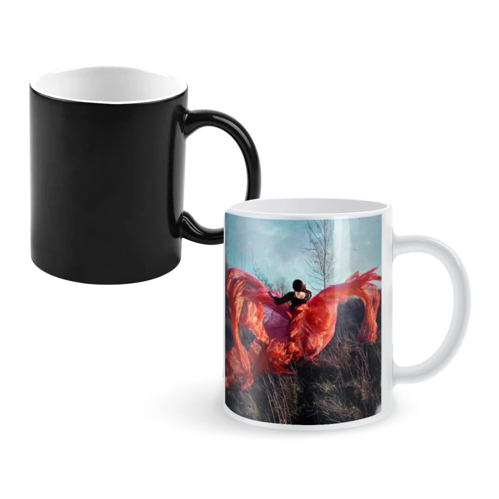 

the phoenix hope;Coffee Mugs And Mug Creative Color Change Tea Cup Ceramic Milk Cups Novelty Gifts