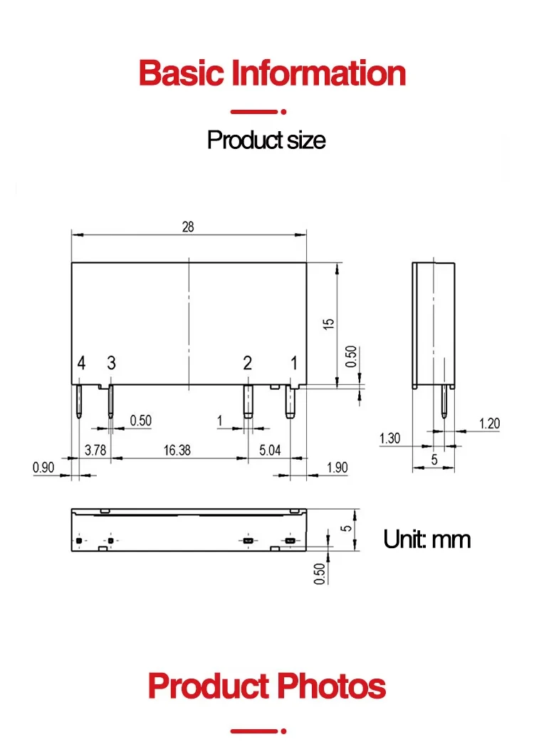 Schlankes Relais SSR-41FDA SSR-41FDD Halbleiterrelais 6a DIN-Schienenrelais DC-Steuerung AC DC-Steuerung DC – Detail 4