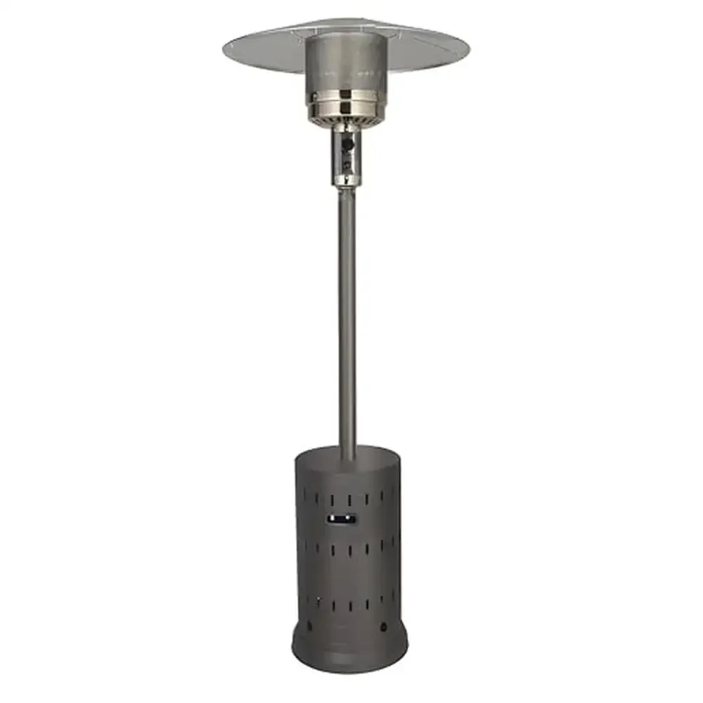 Outdoor Natural Gas Patio Heater 45,000 BTU XL-Series Anti-Tilt Safety Shut-Off Includes Drink Tray Easy Start Stylish Design