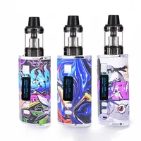 200W Electronic Cigarettes Vape Mod Kit 4400mah Build-in Battery with 0.3ohm 3.0ml Tank Digital Screen Huge Vaper Smoke Pen