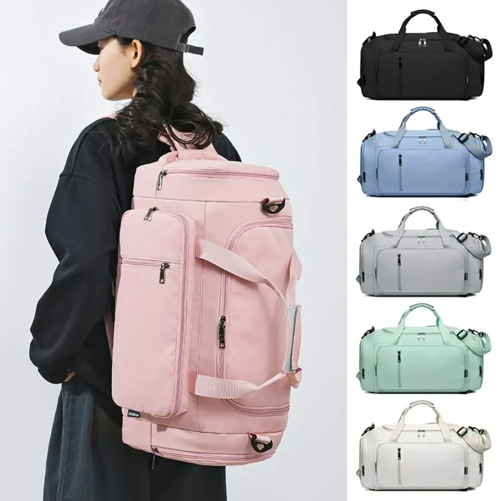 

Оксфордская сумка для фитнеса с отделением для сухого и влажного воздуха, спортивная сумка большой вместимости, водонепроницаемый рюкзак для плавания и йоги с несколькими карманами, дорожный рюкзак