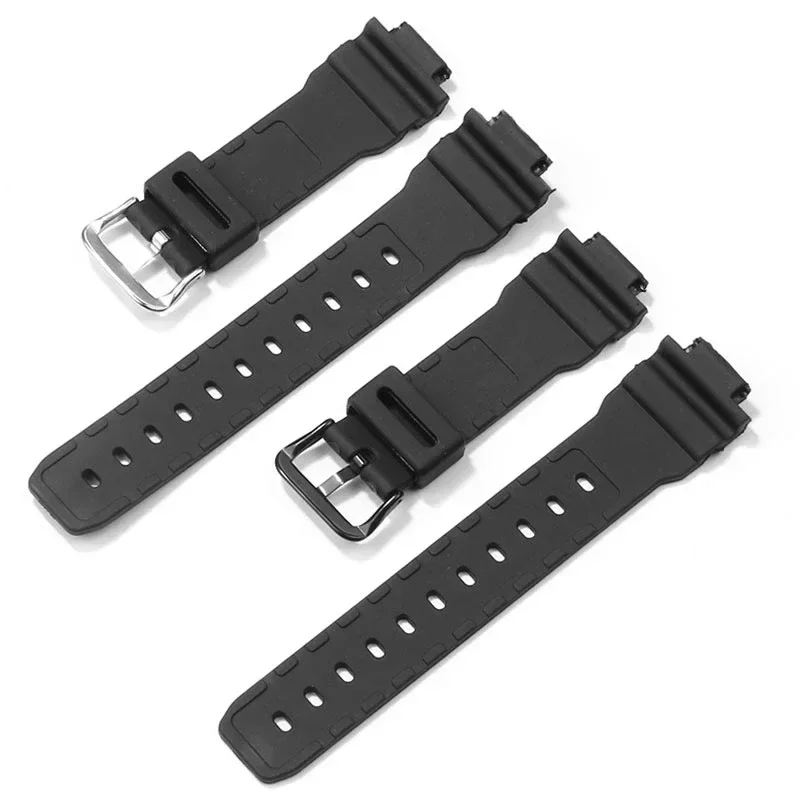 Rubber Resin Watchband for DW-9052/9050/9051/004C/9000 16mm Men Sports Bracelet Silicone Belt Replacement Strap Watch Accessory