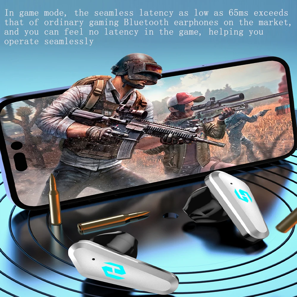 سماعات بلوتوث لاسلكية مع تأخير منخفض ، لعبة الرياضات الرائعة ، سماعات أذن ، TWS ، استعداد طويل للغاية ، مكالمة عالية الدقة ، سماعات رأس رياضية ، X35