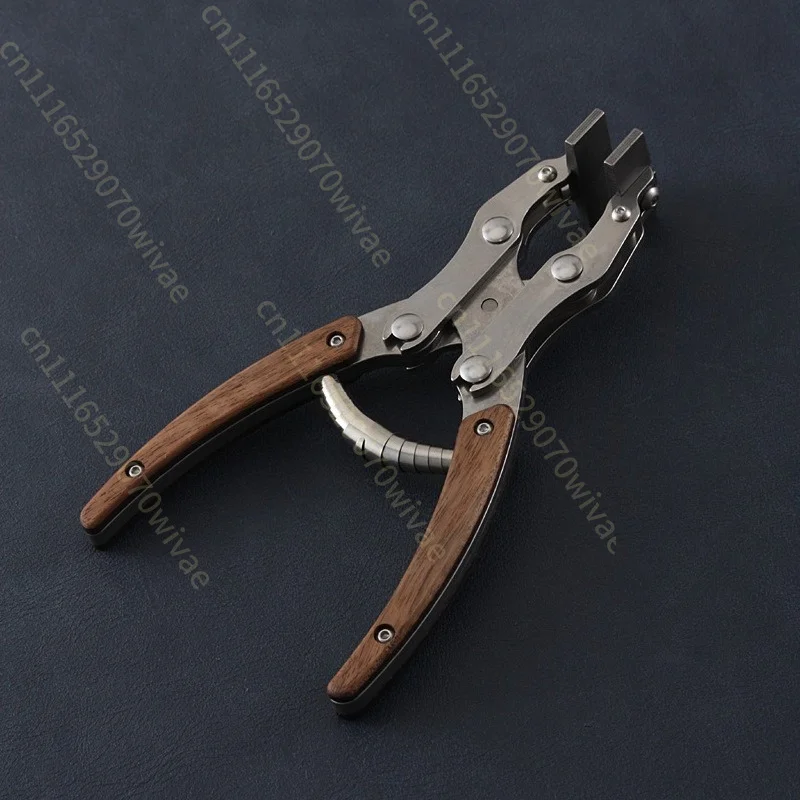 Second-generation cost-effective, flat-mouthed pliers, parallel pliers, handmade DIY leather pliers 38mm 350g