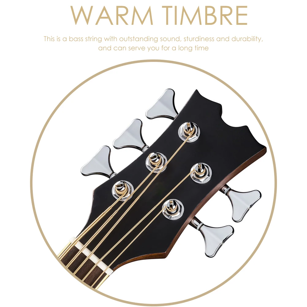

1 set 1 Set Electric Strings Replacement Carbon Steel Brass Acoustic Bass String Accessories Durable Portable Long Lasting