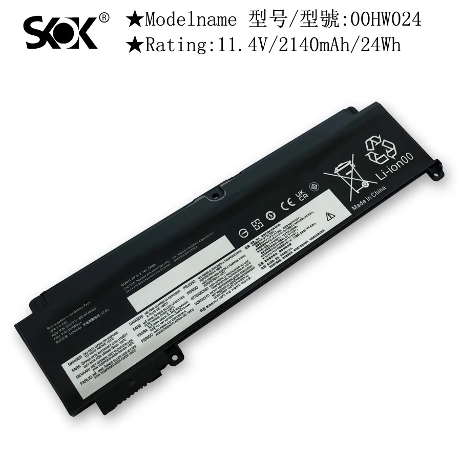 Sostituzione della batteria del computer portatile 01 av406 per Lenovo ThinkPad T460s T470s serie 01 av405 00 hw025 00 hw024 01 av407 01 av408