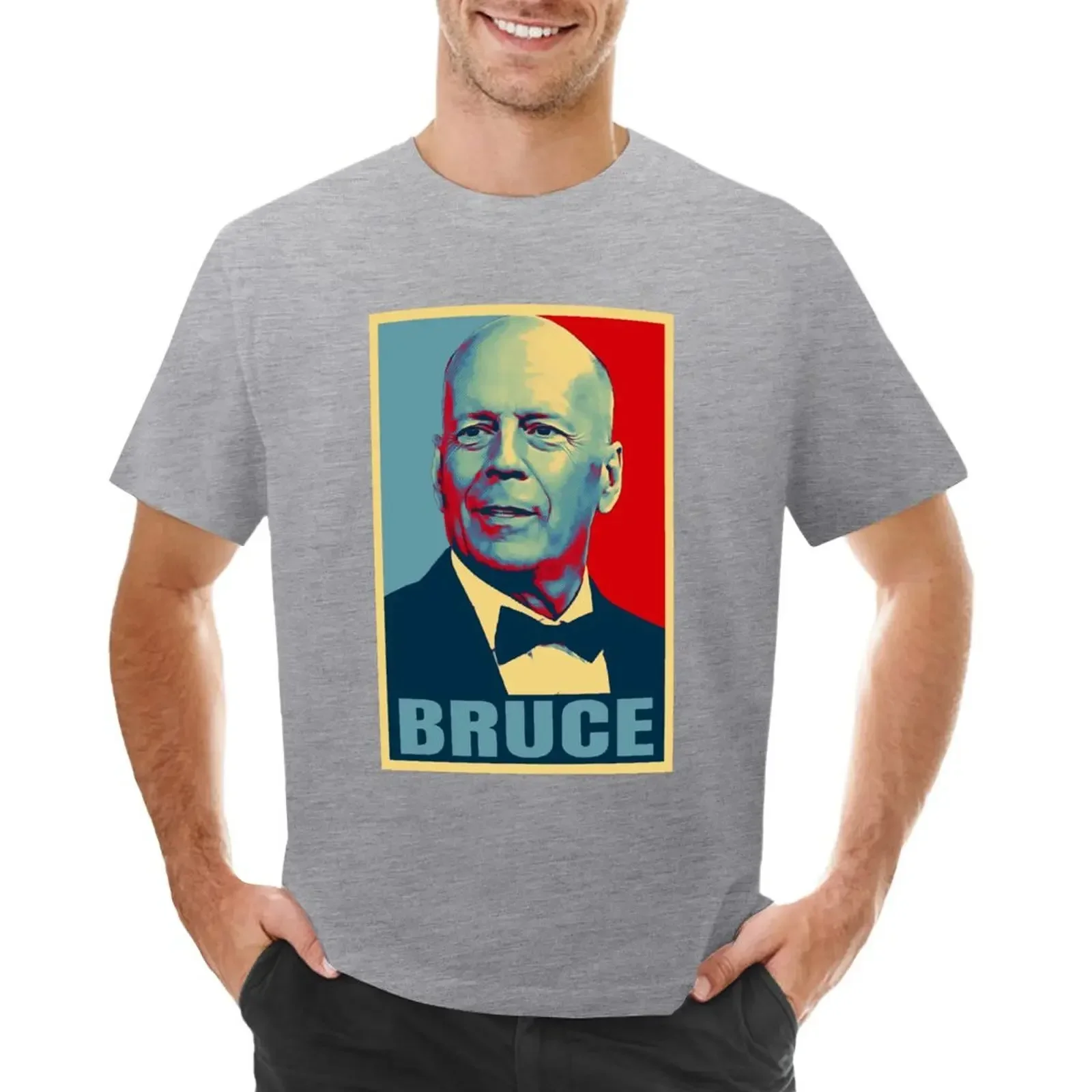 Pop Art Bruce Willis T-shirt plain sublime fruit of the loom mens t shirts new in tops&tees shirt homme harajuku men's t-shirts