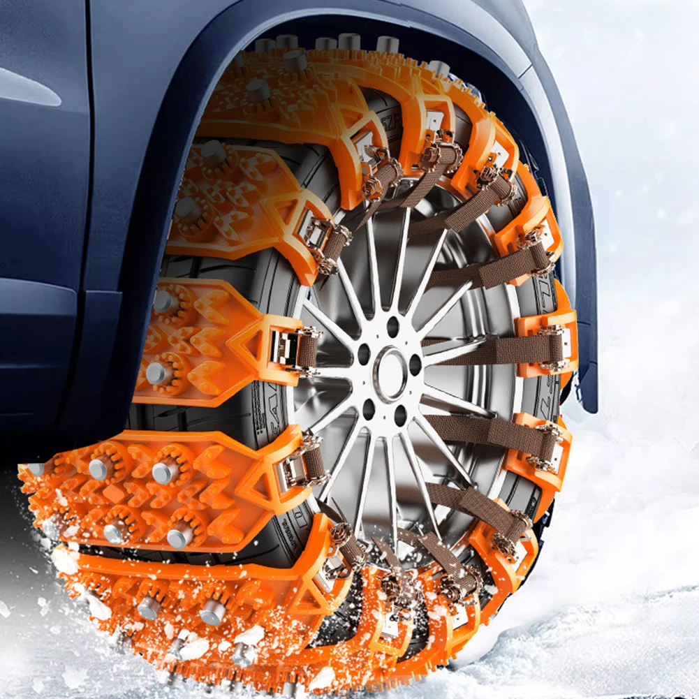 2/4/6Pcs Anti Skid Snow Chains Non-slip Car Winter Tire Wheels Chains Snow Mud Emergency Anti-slip Chain for Tire Wide 165-275mm