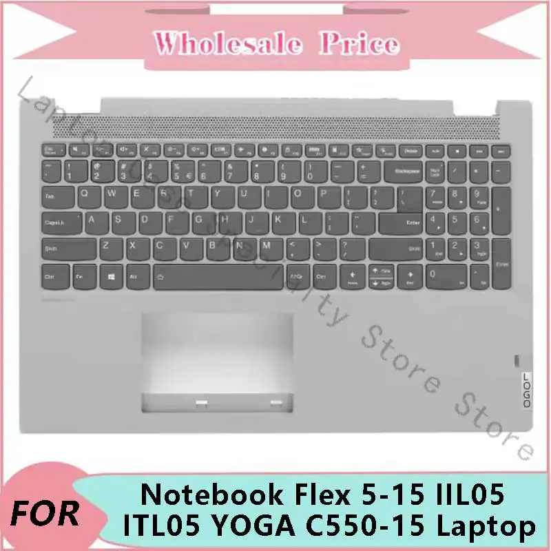 New For Lenovo Notebook Flex 5-15 IIL05 ITL05 YOGA C550-15 Laptop LCD Back Cover Front Bezel Upper Palmrest Bottom Case Keyboard