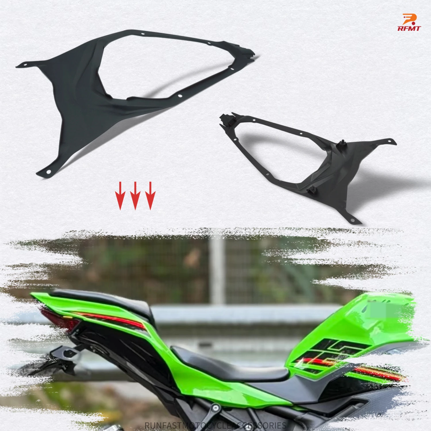 

Для мотоциклов Kawasaki ZX4R ZX4RR ZX-25R 2020-2023: задний обтекатель, крышка заднего сиденья, боковая панель, кожух из АБС-пластика, аксессуары