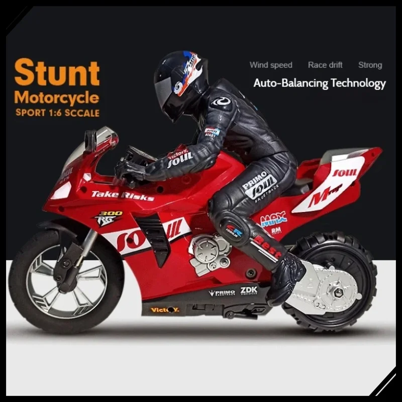 Stunt RC Moto Drift Spin Auto-equilibrio Auto da corsa telecomandata Veicolo giocattolo elettrico per bambini Ragazzi regalo