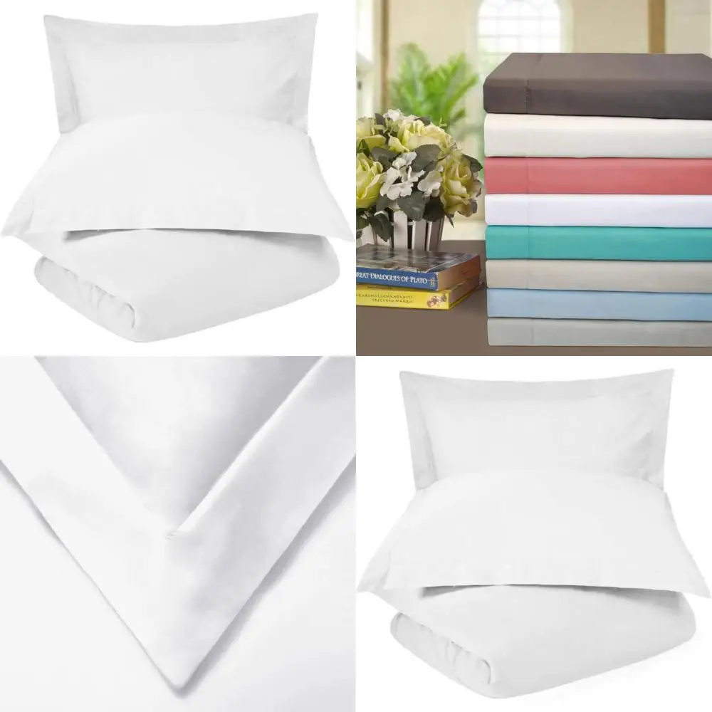 

Комплект пододеяльников King/Cal King Cotton Blend 600TC с одеялом, завязками и застежкой на пуговицы, белый