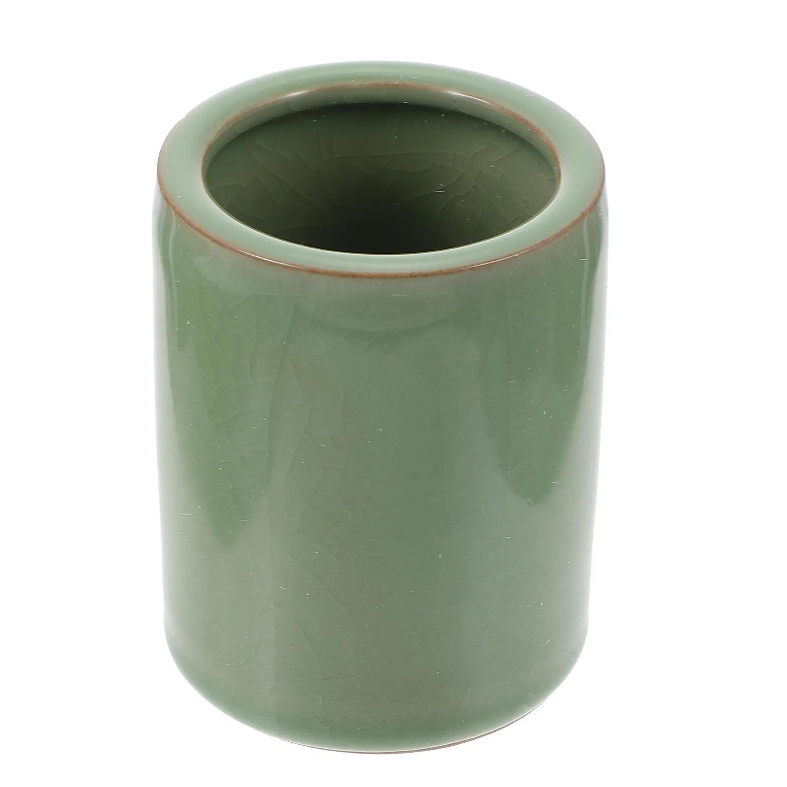 Ceramics Pen Holder Desktop Stand Office Pencil Table Cup Holders Hollow Out for
