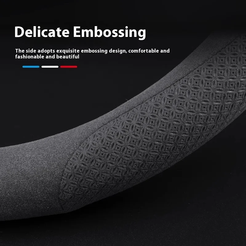 Car Anti-Slip Carbon fiber Steering Wheel Cover For Land Rover Range Rover Sport Defender Discovery Evoque Velar Freelander SVR