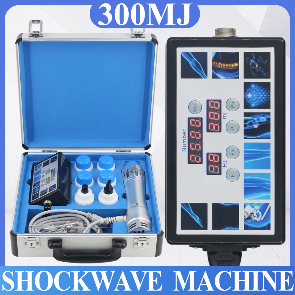 

Shockwave Physical Therapy Instrument 300MJ For ED Treatment Pain Relief Body Massage Relax Professional Shock Wave Massager New
