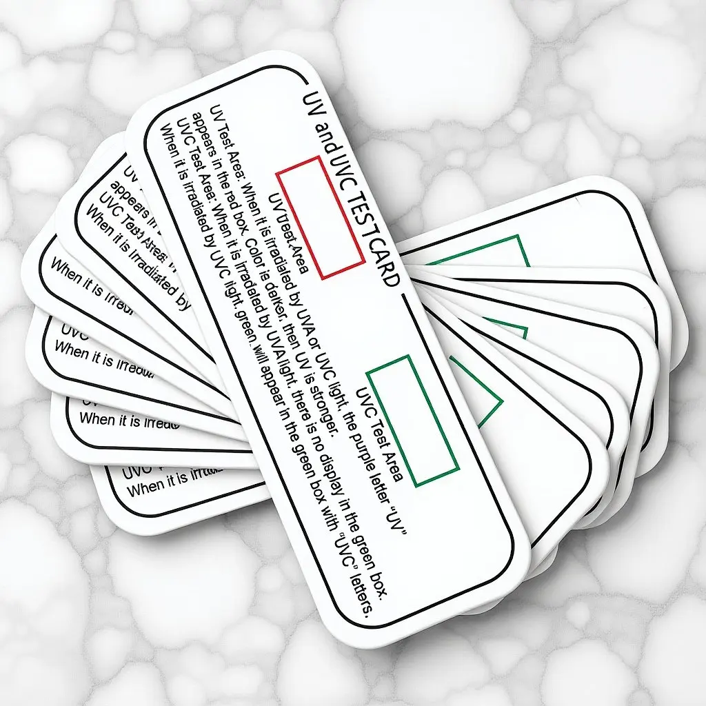 

6 Pcs Test Papers for UV Skin Protection UVC Area Sticker Accessory