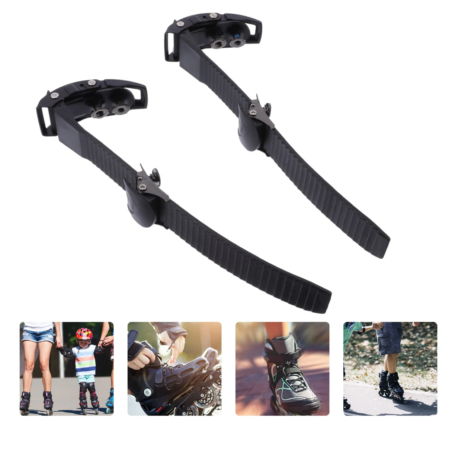

2 шт. Ремешки для роликовых коньков с регулируемой пряжкой, сменные детали, прочные профессиональные аксессуары для обуви для катания, фурнитура